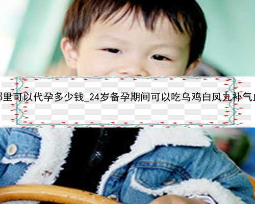 广州哪里可以代孕多少钱_24岁备孕期间可以吃乌鸡白凤丸补气血吗？